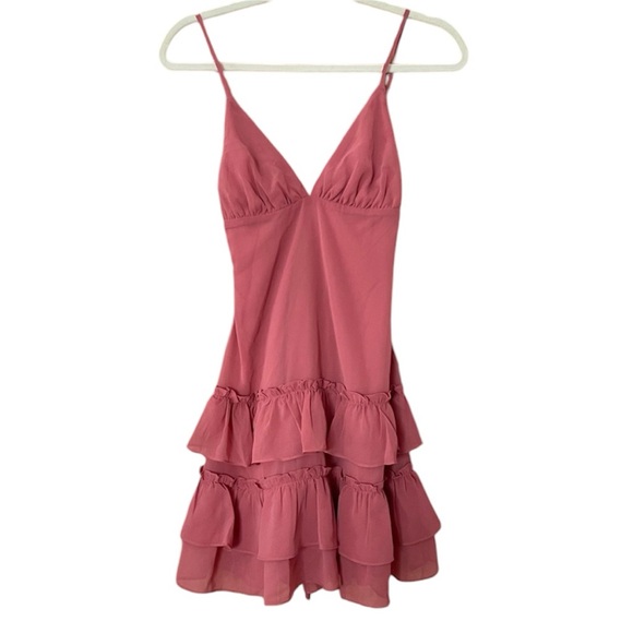 Lulus Dresses & Skirts - Lulus rose colored tiered mini dress
